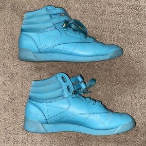 Blue Reebok Velcro High Tops